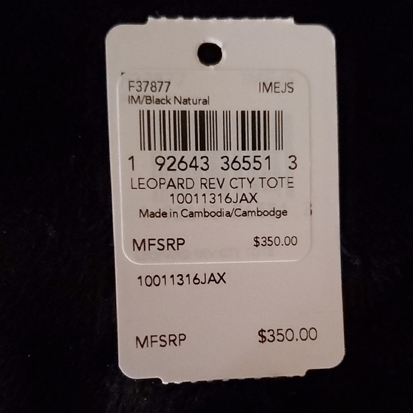 Coach Leopard Print Tote - Tan and Black - Picture 2 of 9